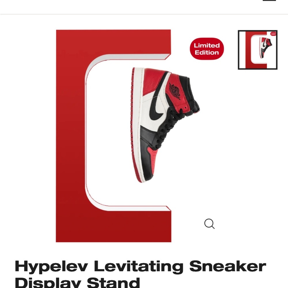 COPY - Levitating shoe stand Red new in box. Never opened